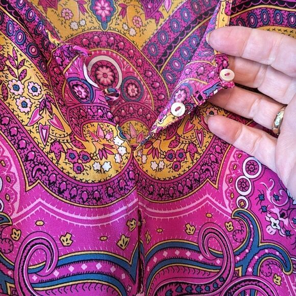 CALYPSO ST. BARTH 100% Silk Shift Mini Dress - Picture 6 of 13